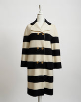 MOSCHINO Cappotto rigato bicolor